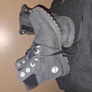 Timberland Black Nubuck Boots